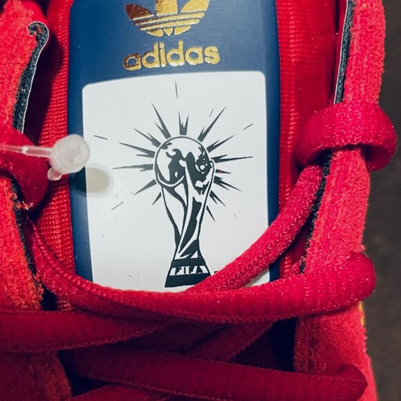Rare Sample Tag Adidas Handball Spezial Red Blue Yellow 9 US 8.5 UK 42 2/3 EUR main image 5